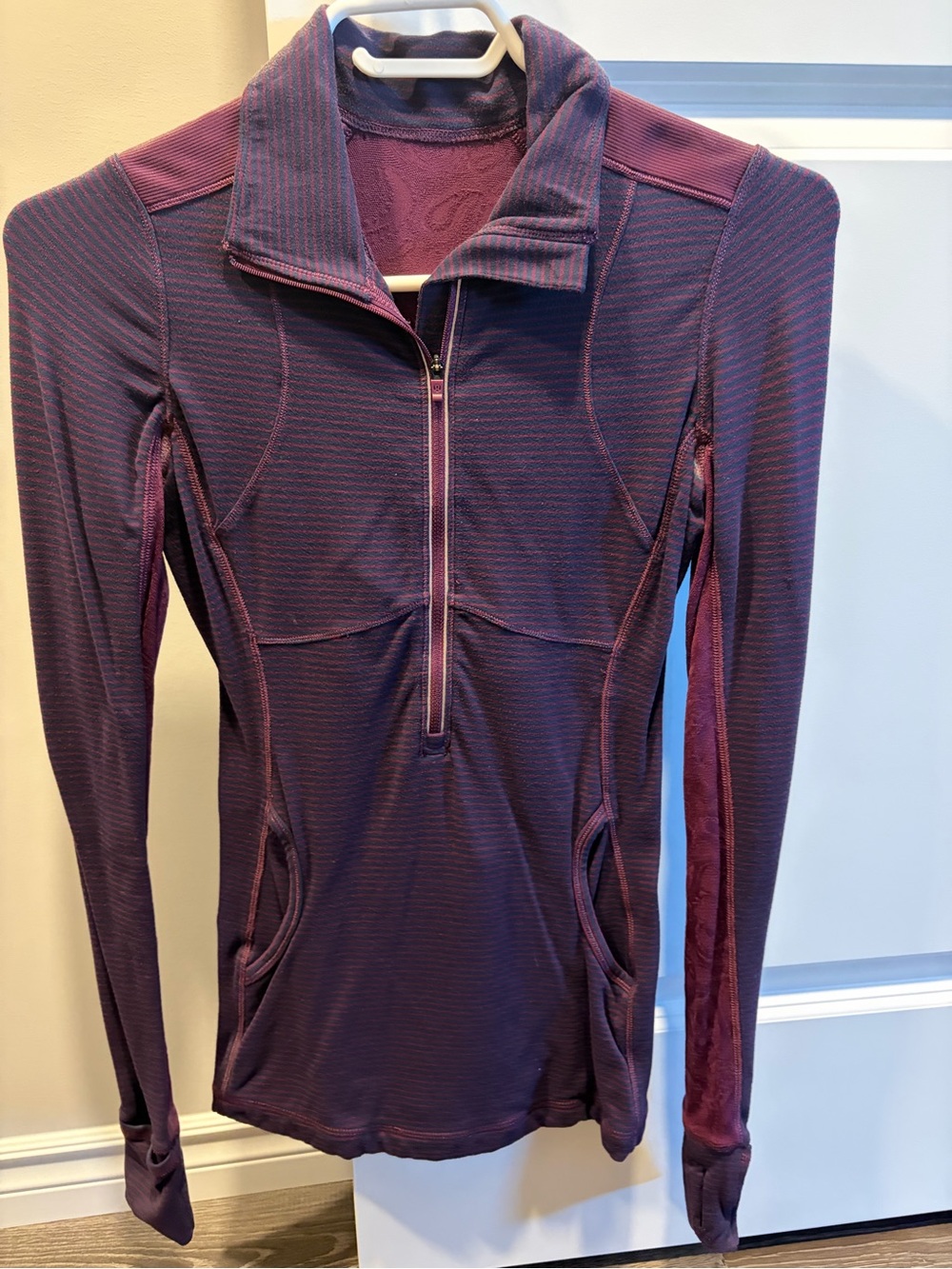 lululemon athletica Women's Plum & Deep Purple Quarter-Zip Sweater